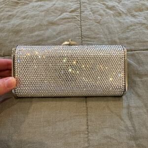 Vintage Judith Leiber Mini Minaudiere Swarovski Crystal-Embellished Clutch